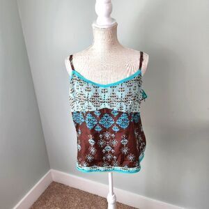 Gap Women's Silk Cami Top With Adjustable Straps Size XL
